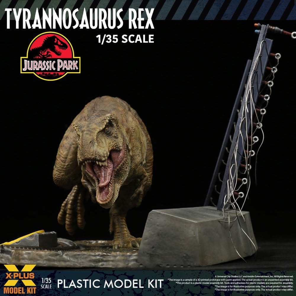X-Plus Jurassic Park Tyrannosaurus Rex 1/35 Plastic Model Kit