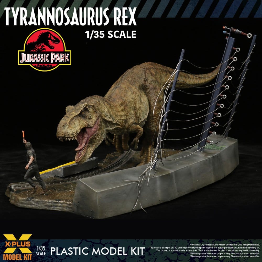 X-Plus Jurassic Park Tyrannosaurus Rex 1/35 Plastic Model Kit