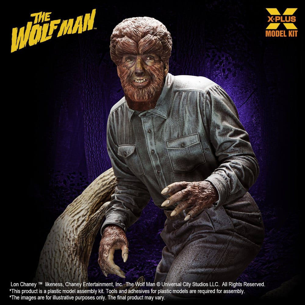 X-Plus The Wolf Man Lon Chaney Jr. as Wolf Man (Reproduction) 1/8 Plastic Model Kit