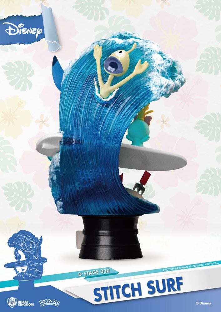 Disney Summer Series Surfer Stitch D-Stage Diorama