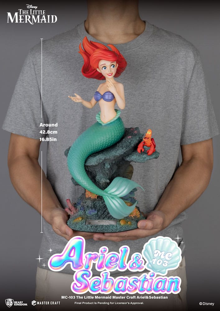 Arielle, die Meerjungfrau Arielle & Sebastian Master Craft Statue