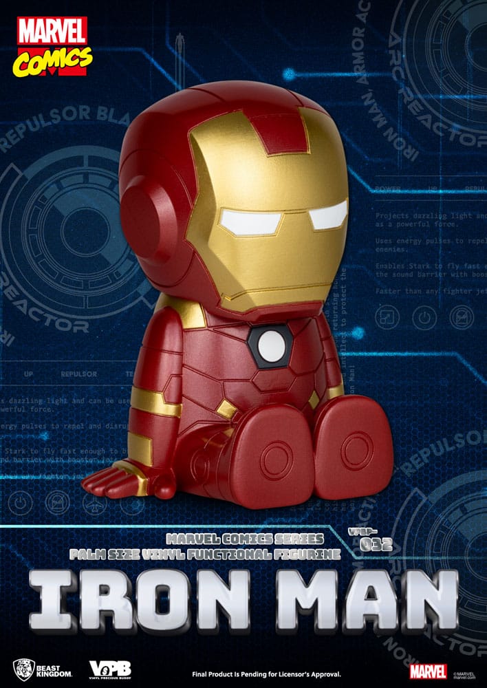Classic Marvel Comics Iron-man Piggy Vinyl Spardose