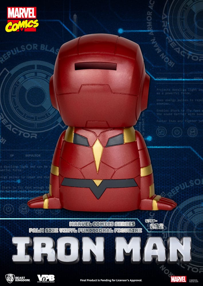 Classic Marvel Comics Iron-man Piggy Vinyl Spardose