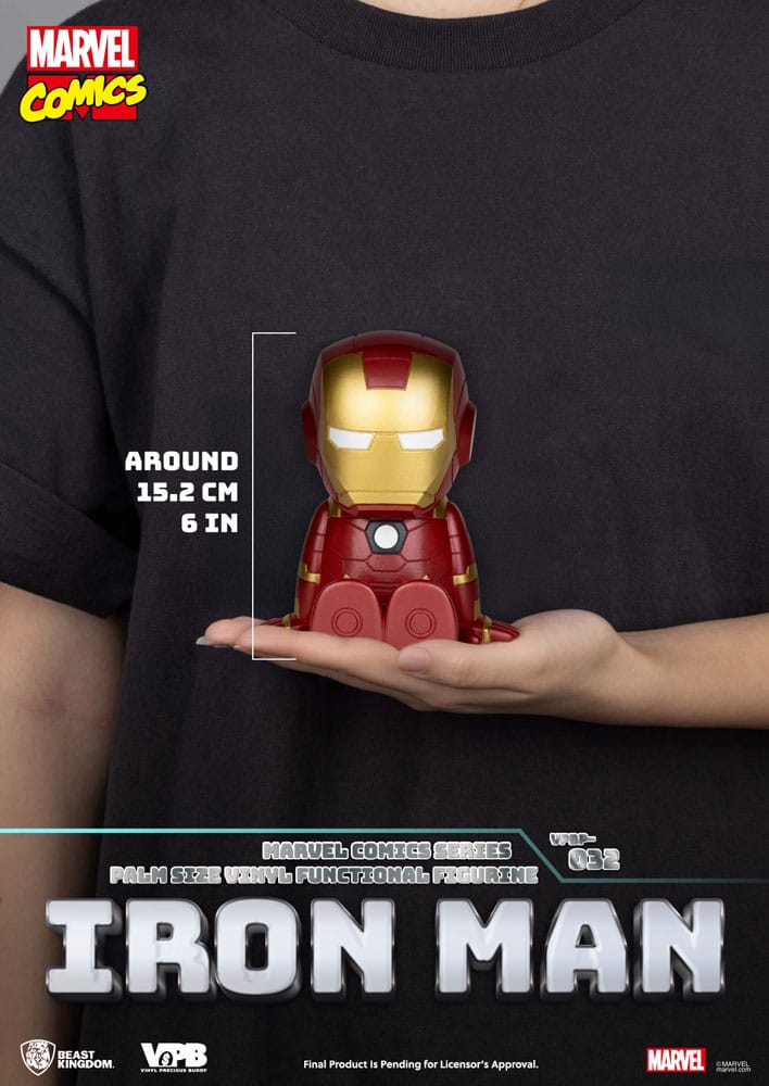 Classic Marvel Comics Iron-man Piggy Vinyl Spardose
