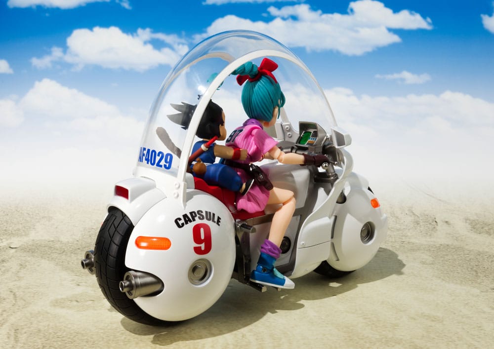 Dragon Ball S.H. Figuarts Bulma's Motorcycle Hoipoi Capsule No. 9 Fahrzeug mit Figur