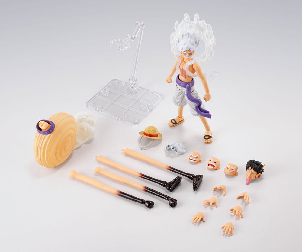 One Piece S.H.Figuarts Monkey D. Luffy Gear 5 Future Island Egghead Actionfigur