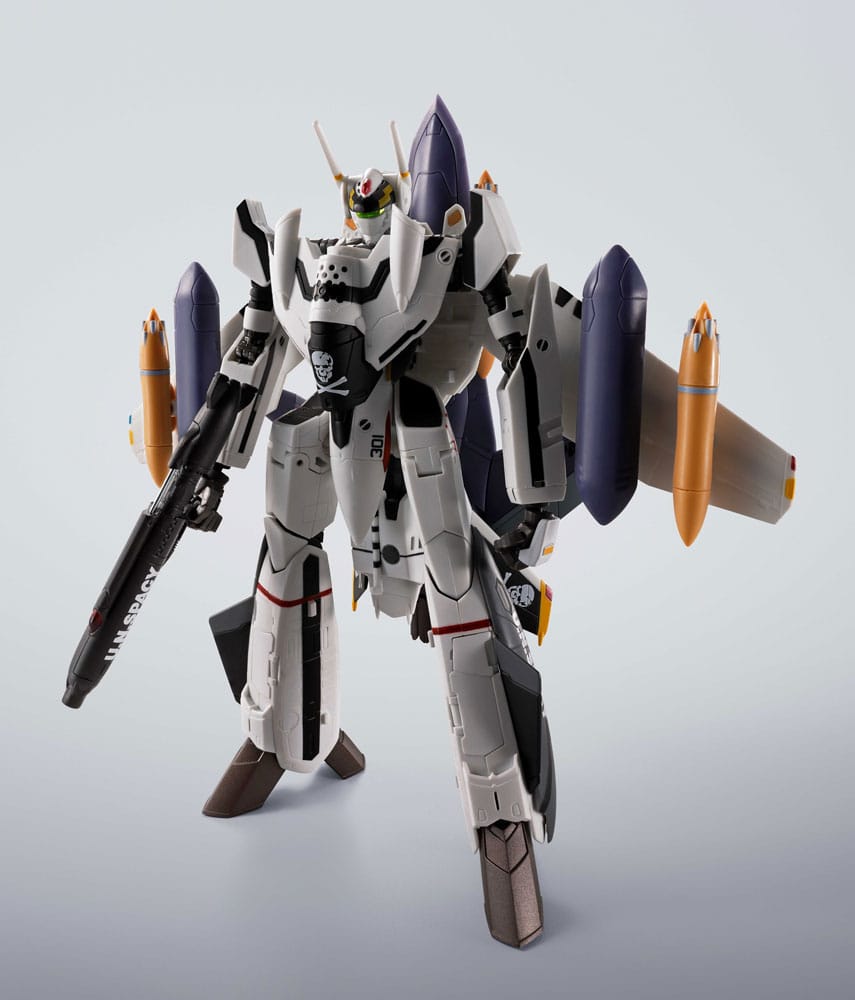 Macross Hi-Metal R VF-0S Phoenix (Roy Focker Use) & QF-2200D-B Ghost Set Actionfigur