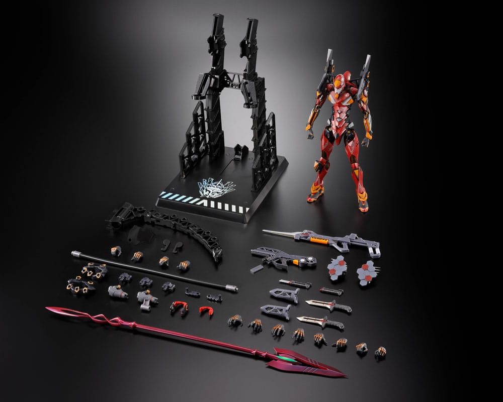 Neon Genesis Evangelion Metal Build Eva Production Model-02 30th with the Spear of Cassius Diecast Actionfigur