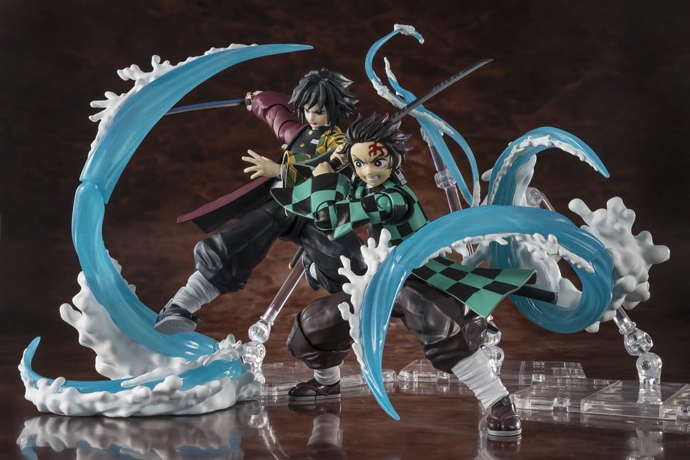 Demon Slayer Kimetsu no Yaiba Tanjiro Kamado & Giyu Tomioka Water Breathing Option Parts S.H. Figuarts Zubehör-Set
