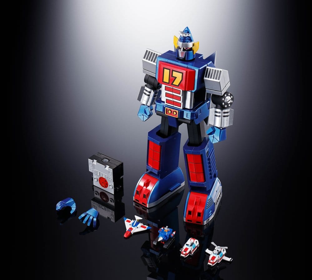 Daitetsujin 17 Daitetsujin 17 & 18 Graviton Box Soul of Chogokin Diecast GX-101S Actionfigur
