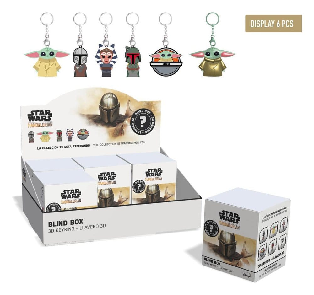 Star Wars The Mandalorian Blind Box Display Schlüsselanhänger (6)