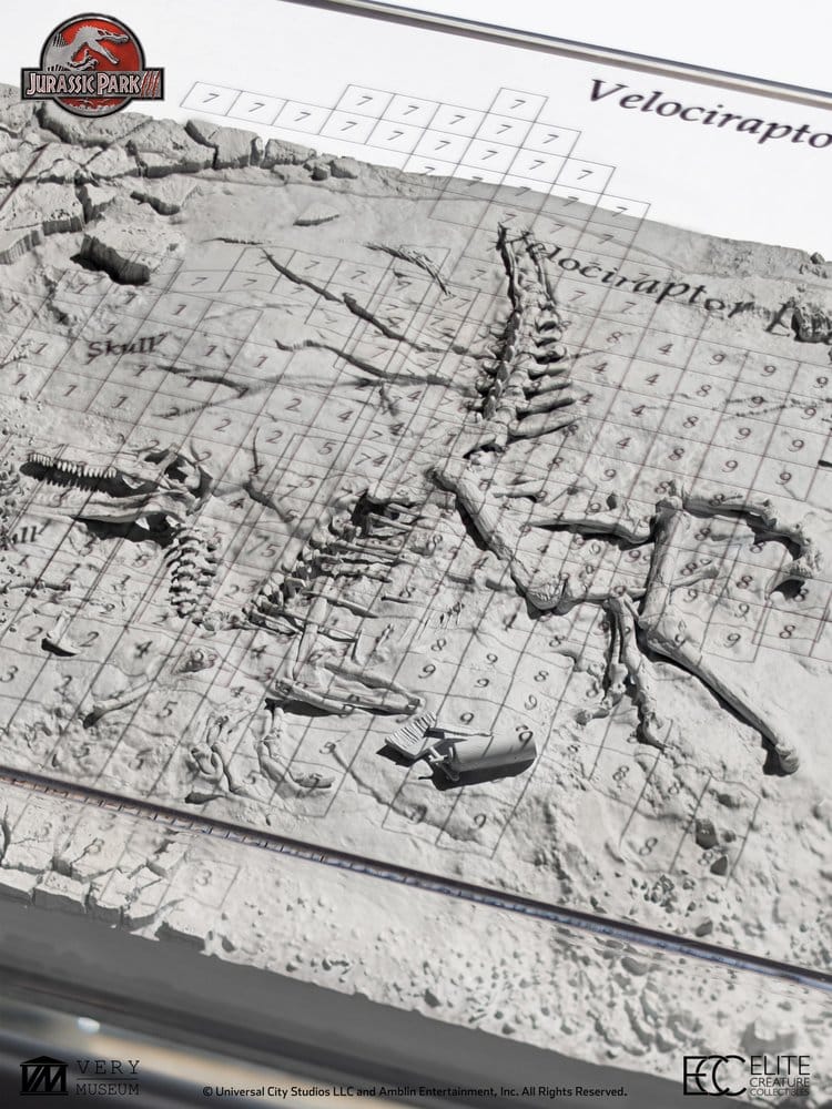 Jurassic Park III Velociraptor Ausgrabungskarte