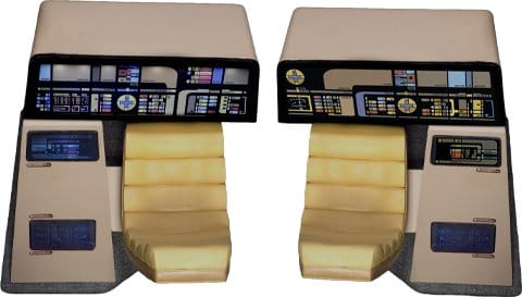 Star Trek The Next Generation Enterprise-D Bridge Consoles Set 1/6 Replik