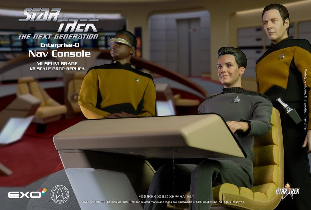 Star Trek The Next Generation Enterprise-D Bridge Consoles Set 1/6 Replik