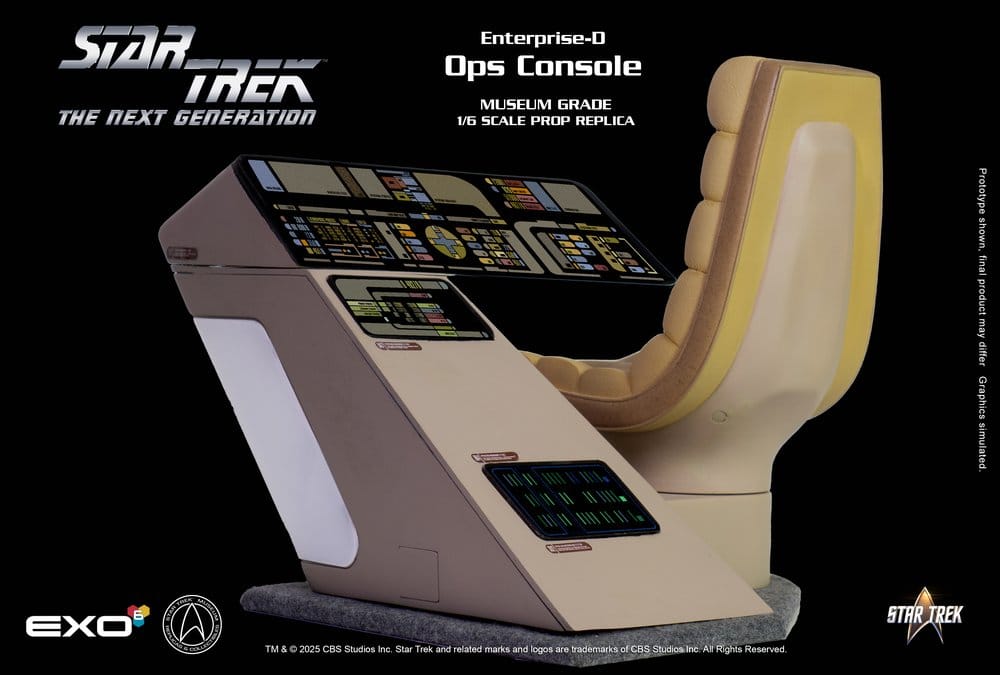 Star Trek The Next Generation Enterprise-D Bridge Consoles Set 1/6 Replik