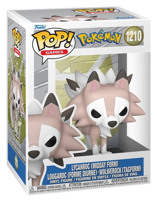 Pokémon Lycanroc(Midday) POP! Games Vinyl Figur
