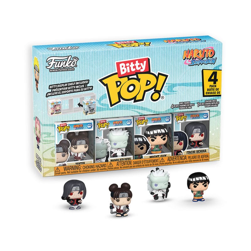 Naruto Shippuden 4er-Pack Battles Bitty POP! Vinyl Figuren