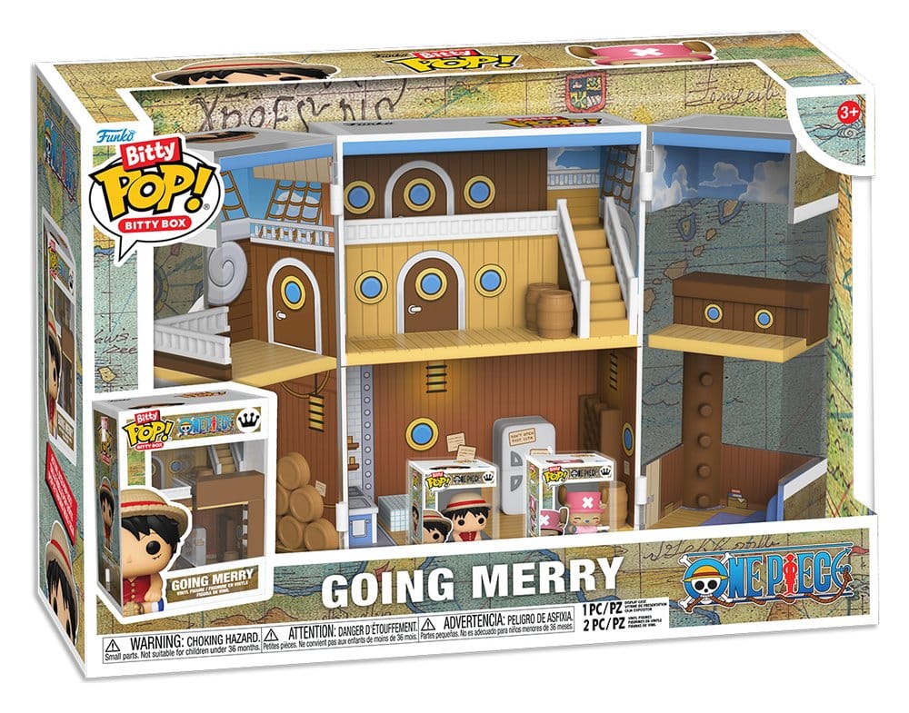 One Piece Going Merry Bitty POP! Bitty Box Display mit 2 Vinyl Figuren