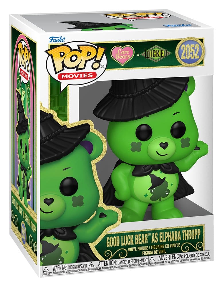 Wicked x Die Glücksbärchis Good Luck Bear as Elphaba POP! Vinyl Figur