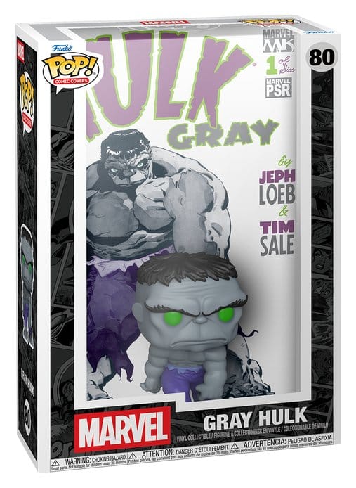 Marvel Gray Hulk POP! Comic Covers Vinyl Figur