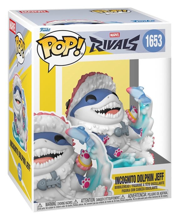 Marvel Rivals Jeff (Incognito Dolphin) POP! Games Vinyl Figur
