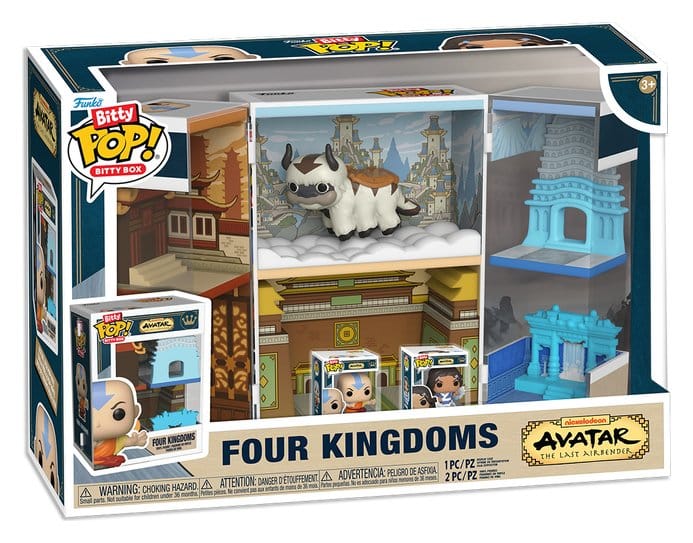 Avatar Der Herr der Elemente Kingdoms Bitty POP! Bitty Box Display mit 2 Vinyl Figuren