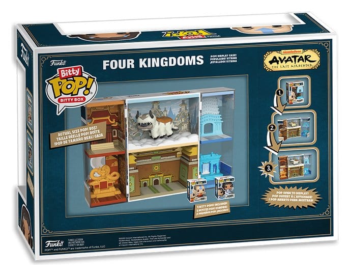 Avatar Der Herr der Elemente Kingdoms Bitty POP! Bitty Box Display mit 2 Vinyl Figuren
