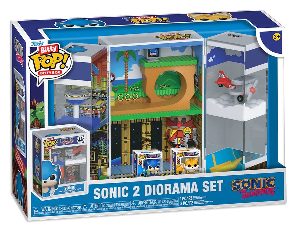 Sonic 2 Diorama Set Bitty POP! Boxes Vinyl Figur