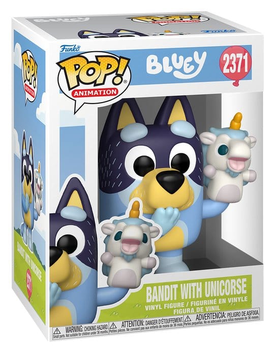 Bluey Bandit w/Unicourse POP! Animation Vinyl Figur