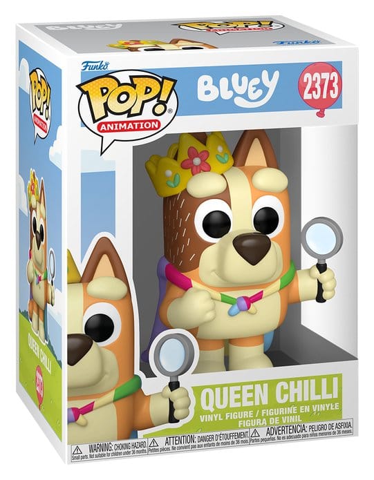 Bluey Queen Chili POP! Animation Vinyl Figur