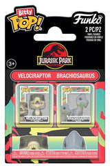 Jurassic Park 2er-Pack Velociraptor & Brachiosaurus Bitty POP! Vinyl Figuren