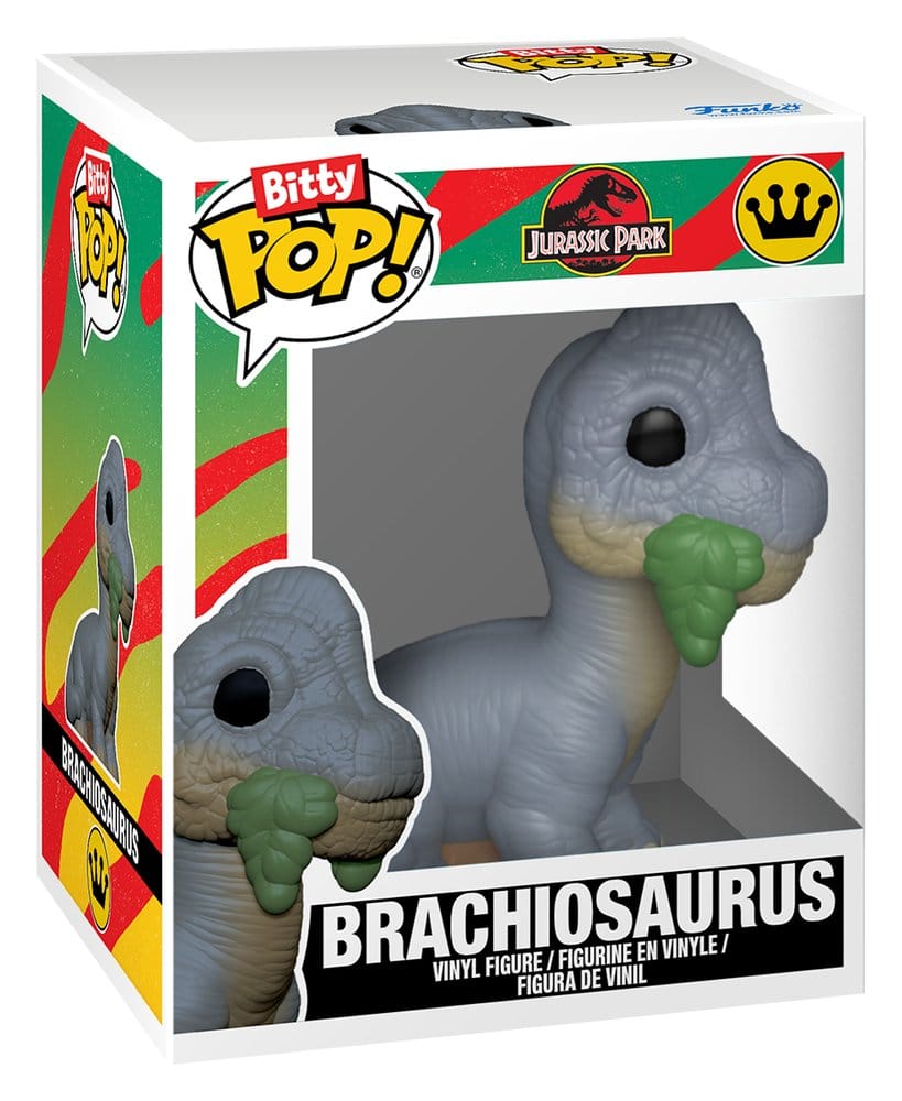 Jurassic Park 2er-Pack Velociraptor & Brachiosaurus Bitty POP! Vinyl Figuren