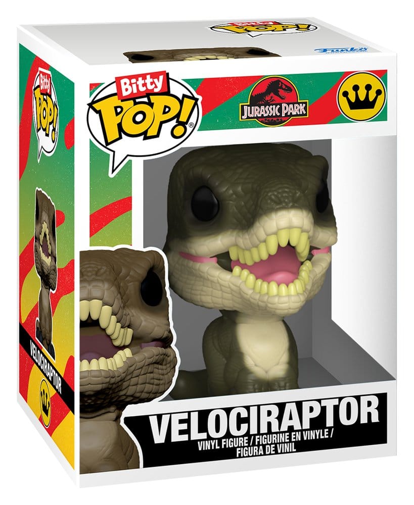 Jurassic Park 2er-Pack Velociraptor & Brachiosaurus Bitty POP! Vinyl Figuren