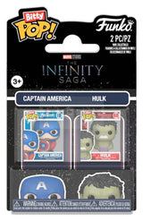 Marvel IS 2er-Pack Cap & Hulk Bitty POP! Vinyl Figuren