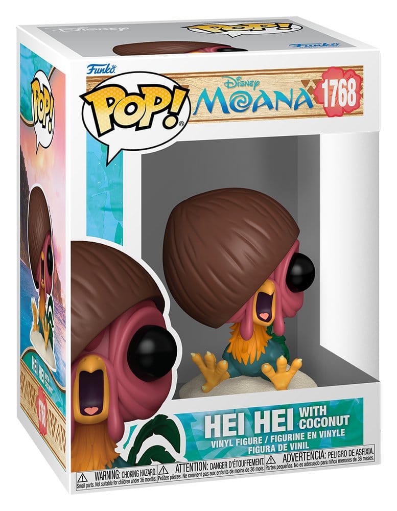 Vaiana Hei Hei w/Coconut POP! & Buddy Vinyl Figur