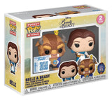 Die Schöne und das Biest 2er-Pack Belle & Beast POP! Vinyl Schlüsselanhänger
