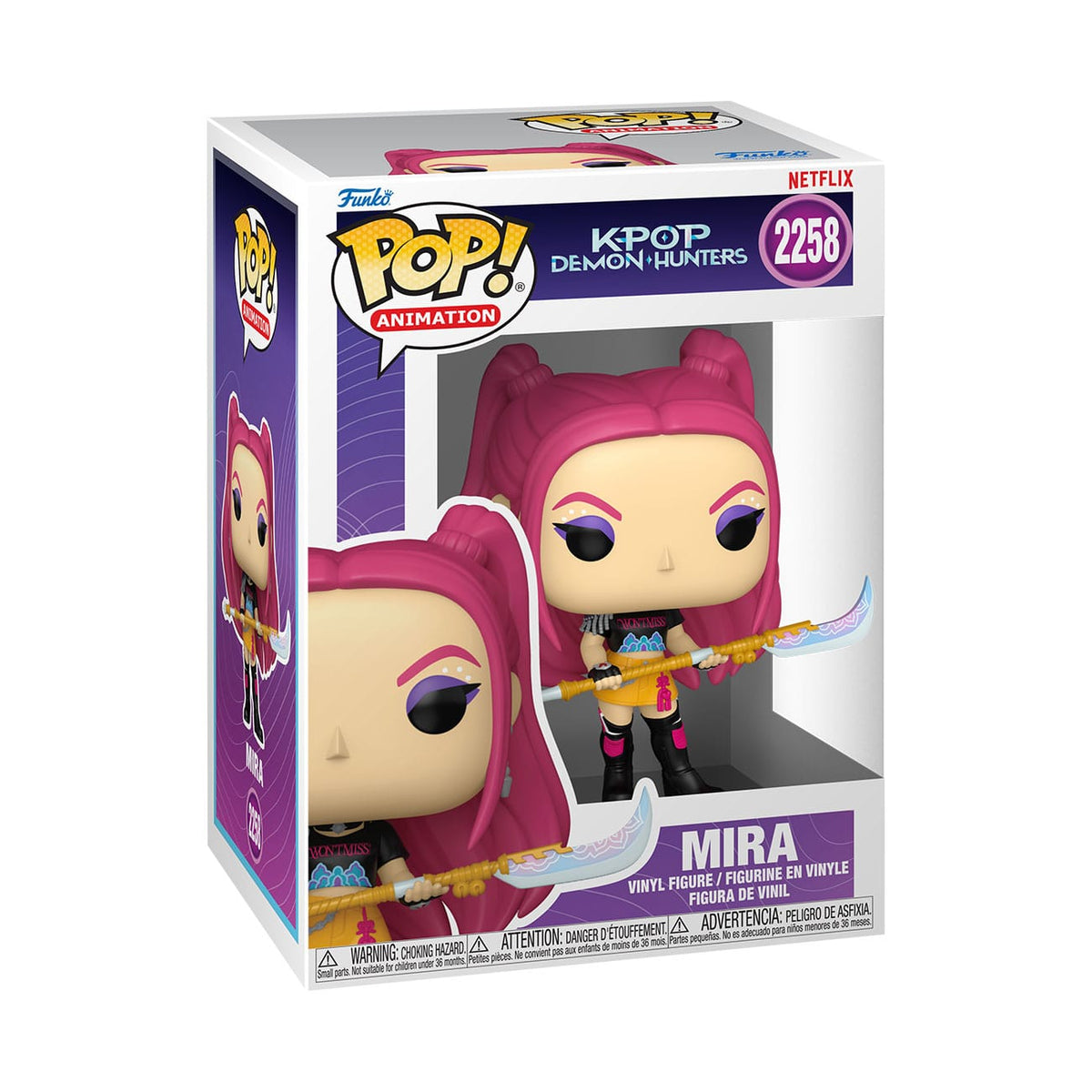 KPop Demon Hunters Mirai POP! Animation Vinyl Figur