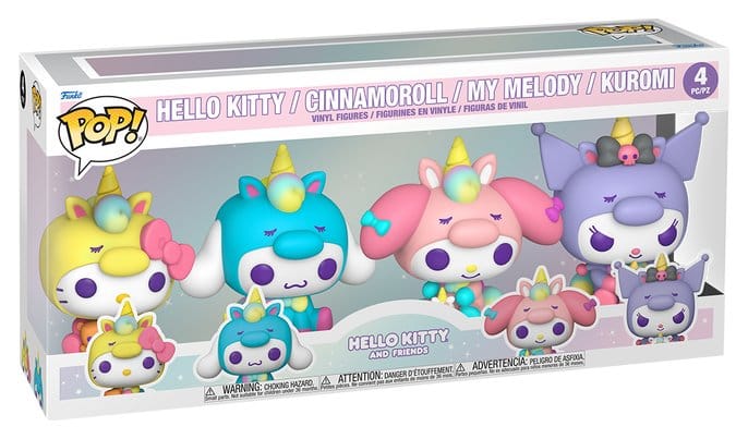 Sanrio 4-Pack Hello Kitty Unicorn Outfit Black Friday Bundle POP! Vinyl Figuren