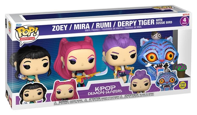 KPop Demon Hunters 4er-Pack KPOP DH POP! Vinyl Figuren