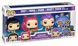 KPop Demon Hunters 4er-Pack KPOP DH POP! Vinyl Figuren