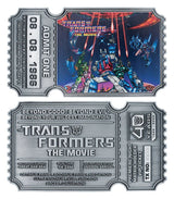 Transformers The Movie 40th Anniversary Movie Ticket Limited Edition Replik
