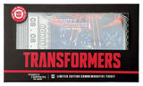 Transformers The Movie 40th Anniversary Movie Ticket Limited Edition Replik