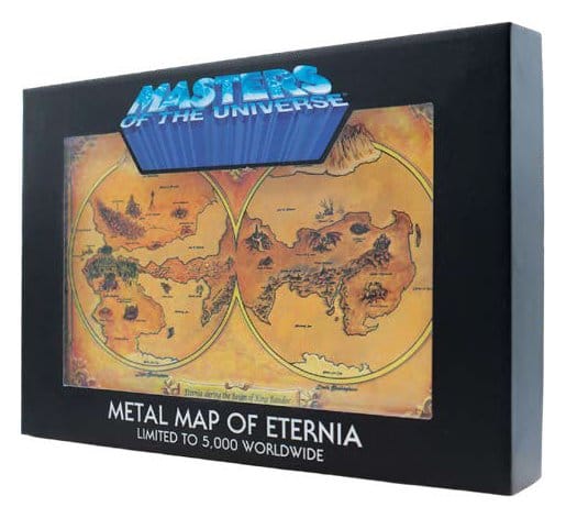 Masters of the Universe Metal Map of Eternia Limited Edition Replik