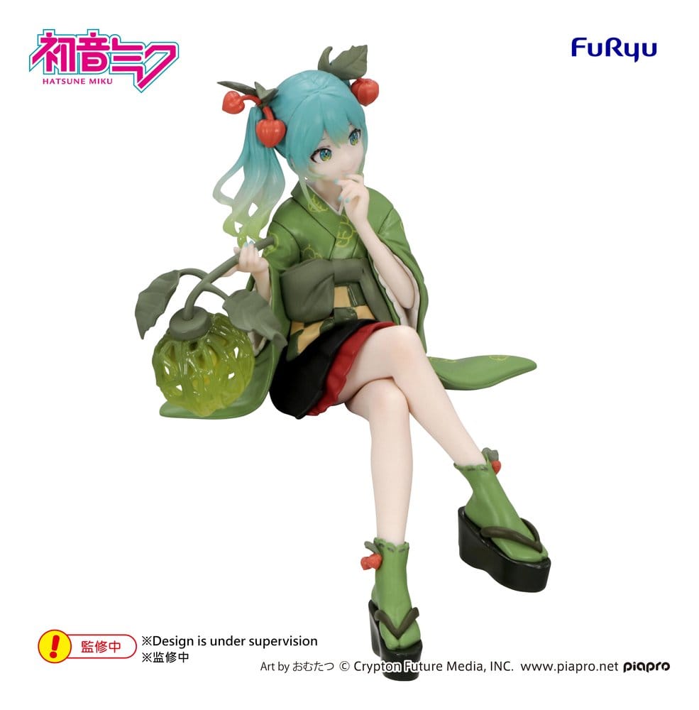 Hatsune Miku Flower Fairy Winter Cherry Green Color Ver. Noodle Stopper Figur