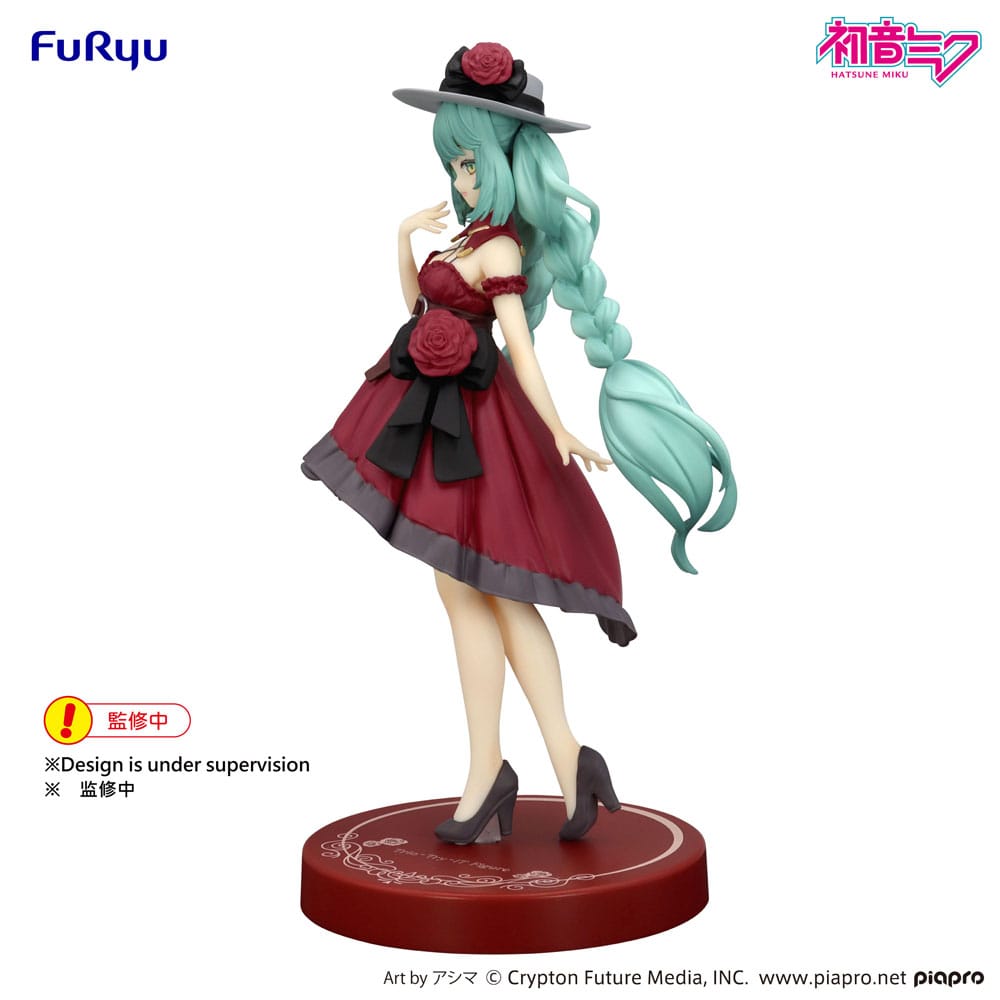 Hatsune Miku Trio-Try-iT Hatsune Miku Outing Dress Red Color Ver. Statue