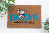Disney Stitch Ohana Fußmatte