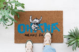 Disney Stitch Ohana Fußmatte