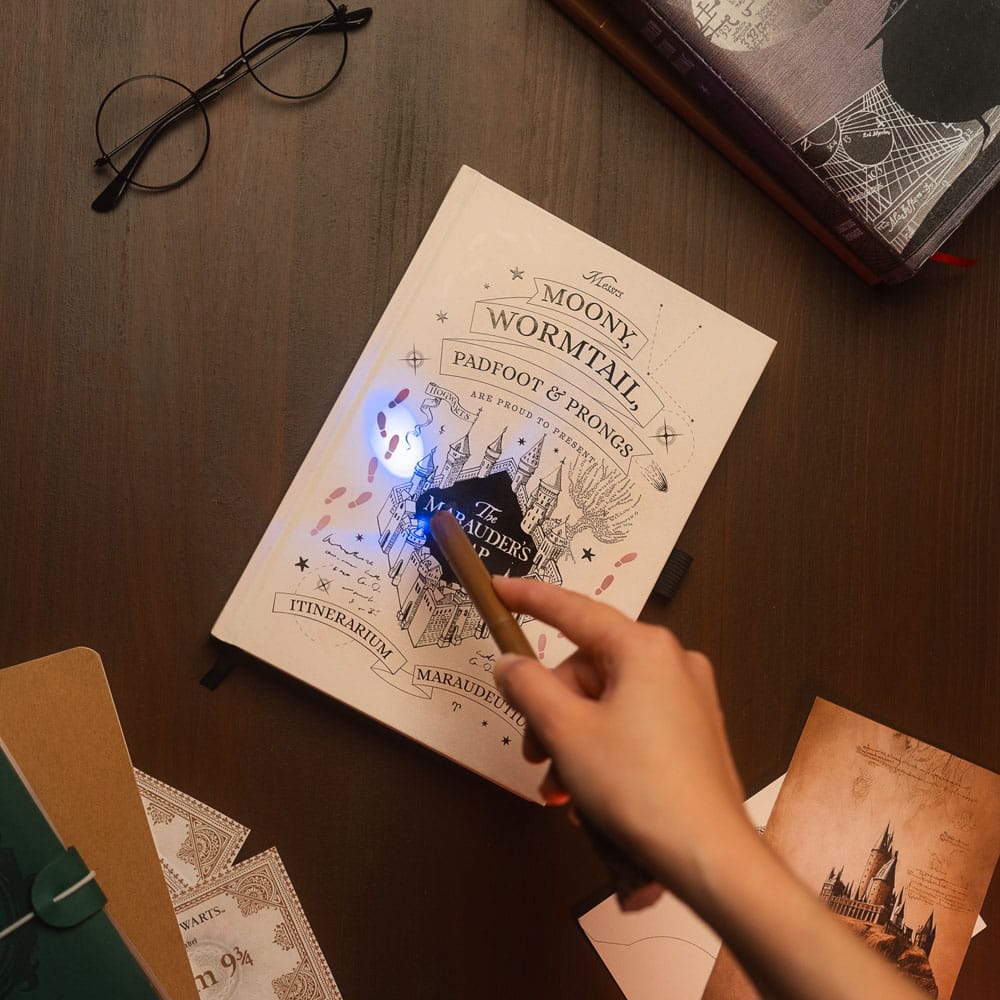 Harry Potter Marauder's Map Premium Notizbuch A5 mit Licht