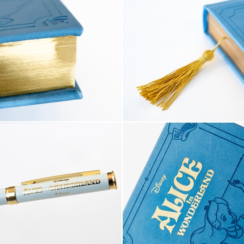 Alice im Wunderland Premium Notizbuch mit Stift Set A5