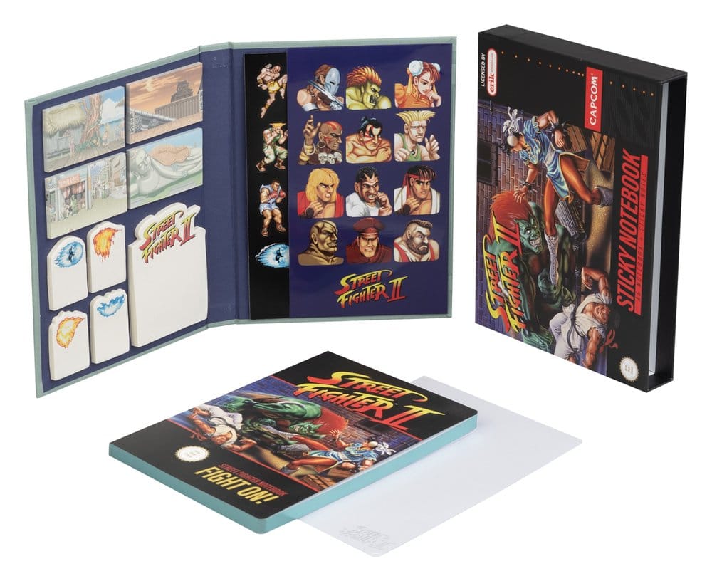 Street Fighter Premium Haftnotizen Hülle Notizbuch A5 mit und